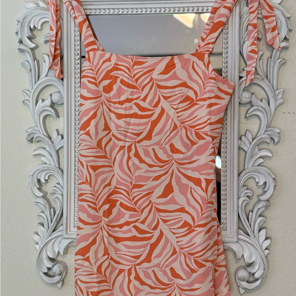 Roxy Floral Dress with Tie Straps